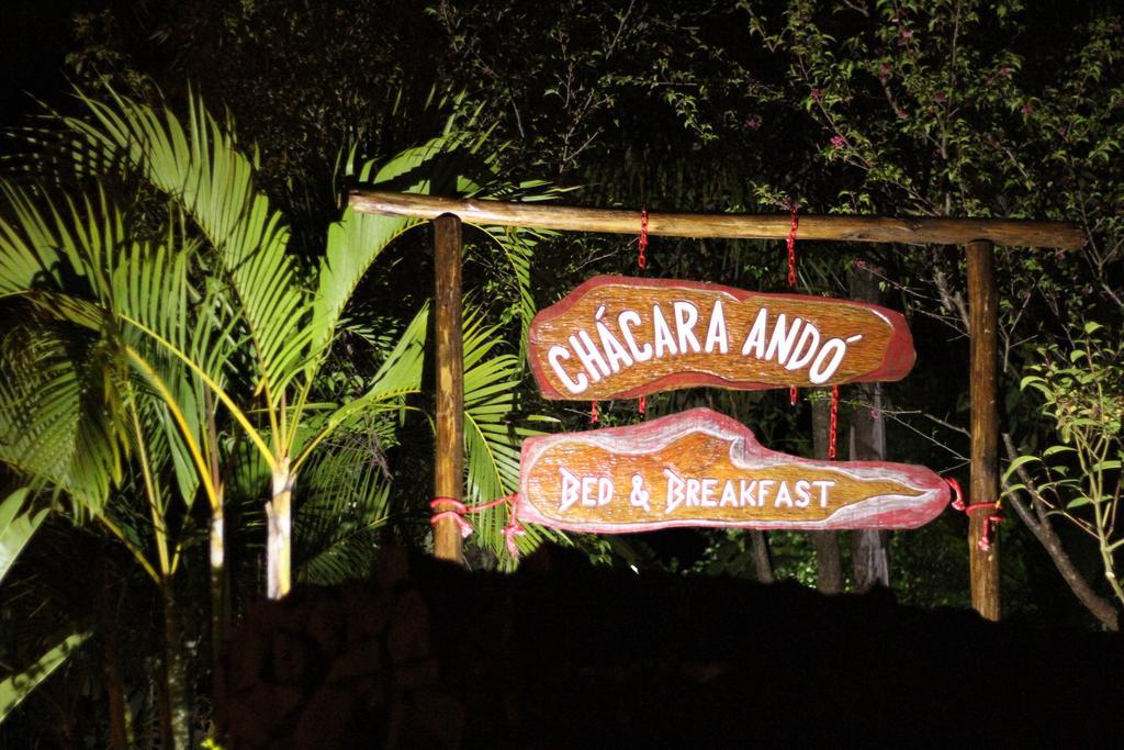 Chacara Ando Bed And Breakfast Águas de Santa Barbara Exteriör bild